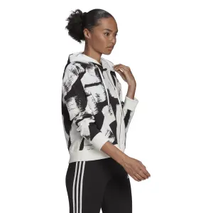 Women's hooded sweatshirt adidas Essentials Print Relaxed image-4