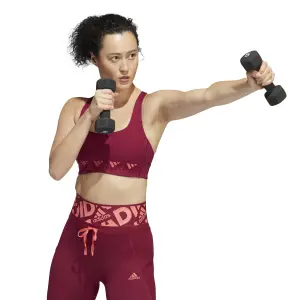 BH Mittlerer Halt Frau adidas Powerimpact Training Logo image-3