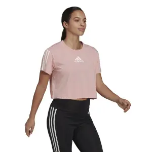 T-Shirt Crop Top Frau adidas image-3