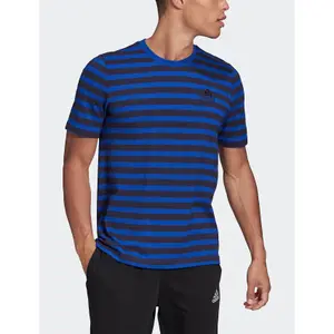 Camiseta adidas Essentials Stripey Embroidered Logo image-2