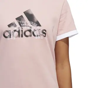 Camiseta de mujer adidas The Brand Graphic Ringer image-6