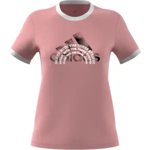 Camiseta de mujer adidas The Brand Graphic Ringer image-5