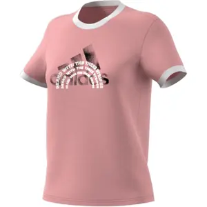 Camiseta de mujer adidas The Brand Graphic Ringer image-3