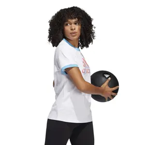 Camiseta de mujer adidas The Brand Graphic Ringer image-2