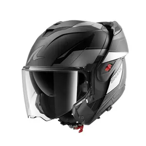 Capacete de motocicleta modular Shark OXO Mekarium Mat image-2