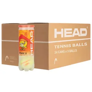 Karton mit 24 Tuben à 3 Tennisbällen Head Stage 2