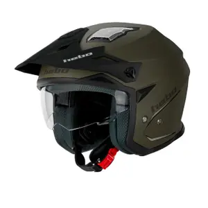 Motorrad Trialhelm mit Visier Hebo HTR -P01 V6 Mono Duo Mate image-1