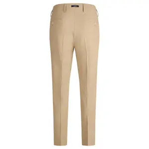 Fine Textured Stretch Suit Trousers in Polyester-Viscose Hechter Shape Fit image-1