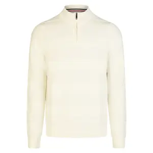 Structured Stripe Zip Pullover Hechter image-0