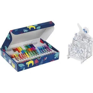 Creative activities coloring kit 50 pieces Heller image-0