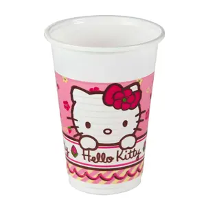 Pack 10 plastic cups Hello Kitty image-1