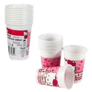 Pack 10 plastic cups Hello Kitty image-2