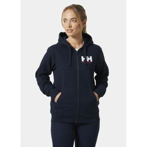 Sudadera con capucha y cremallera completa para mujer con logotipo Helly Hansen 2.0 image-1