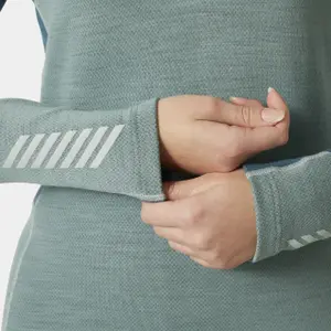 Women's medium merino 1/2 zip undershirt Helly Hansen Lifa image-3