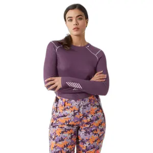 Camisola interior feminina de lã merino com pescoço redondo Helly Hansen Lifa image-1