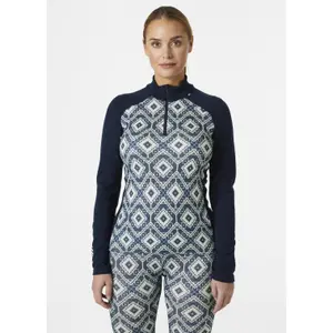 Couche de base 1/2 zip femme Helly Hansen Lifa Merino Midweight graphic image-2