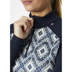 Couche de base 1/2 zip femme Helly Hansen Lifa Merino Midweight graphic image-3