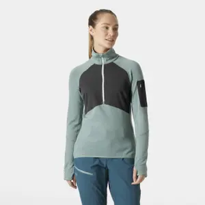 Camisola com 1/2 fecho de correr para mulher Helly Hansen Lifa Merino image-1