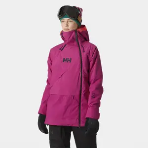 Dames ski-jack met capuchon Helly Hansen Powchaser Asym image-1