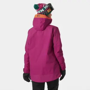 Dames ski-jack met capuchon Helly Hansen Powchaser Asym image-3