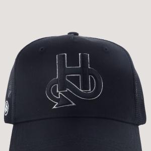 Gorra de 5 paneles de algodón Helstons Black Shadow image-1