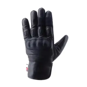 Gants moto hiver en cuir et tissu Helstons Tomy image-0
