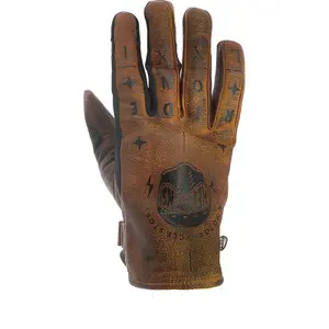 Gants moto hiver cuir Helstons Kustom image-0