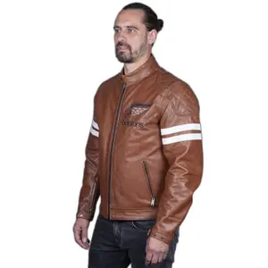 Casaco de couro de motocicleta Helstons JakeSPpeed image-2