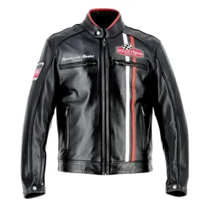 Motorcycle leather jacket Helstons Jay Motul image-0