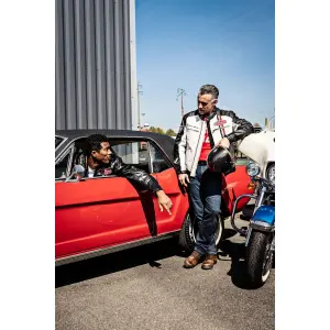 Motorcycle leather jacket Helstons Jay (Motul) image-3