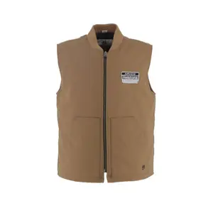 Canvas motorcycle vest Helstons Railway image-0