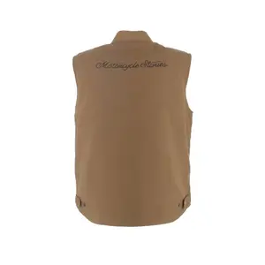 Canvas motorcycle vest Helstons Railway image-1