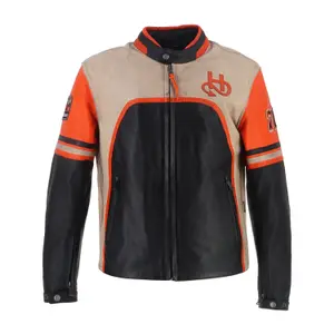 Motorcycle leather jacket Helstons Indianapolis Air image-0