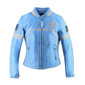 Leather jacket motorcycle woman Helstons Indiana