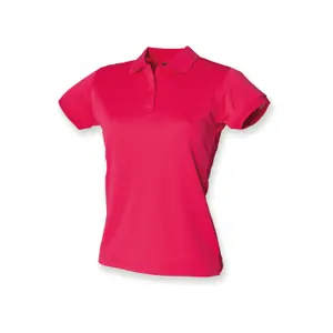 h476-brightpink-polo-shirt-frau-henbury-cool-plus-bright-pink
