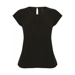 h597-black-women-s-pleated-collar-blouse-henbury-black