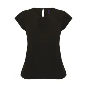 h597-black-bluse-mit-plissee-kragen-damen-henbury-schwarz