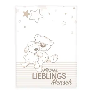 Microfiber baby blanket Herding Lieblingsmensch image-0