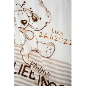 Microfiber baby blanket Herding Lieblingsmensch image-4