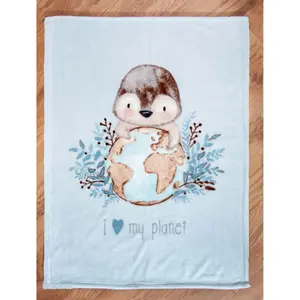 Baby microfiber blanket Herding Pinguin image-1