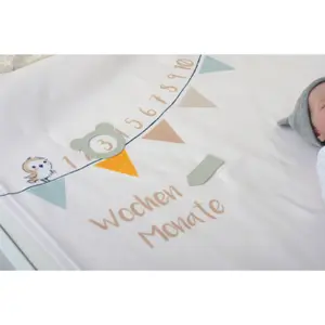 Milestone blanket/monthly blanket for baby Herding Waldfreunde Meilenstein image-5