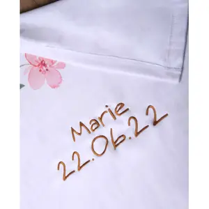 Soft peach baby blanket in soft leather Herding image-4