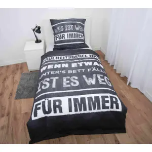 Children's bedding Herding Sprüche “Faulheitsregel…” image-1