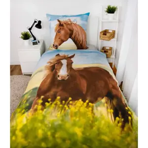 Literie en flanelle de cheval Herding image-1