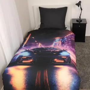 Biancheria da letto Herding Neon Car image-1
