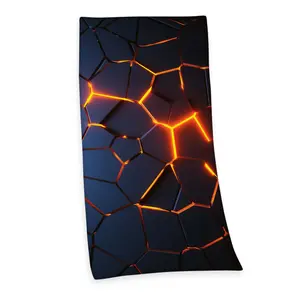 3D effect beach towel Herding image-0