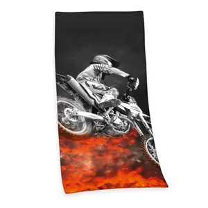Baby bath towel Herding Motocross image-0