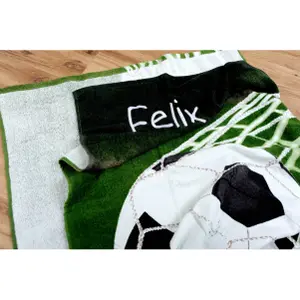 Children's bath towel Herding Football image-3