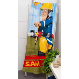 Velvet bath towel Herding Feuerwehrmann image-1