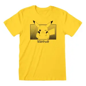 T-shirt Heroes Inc Pokemon Pikachu Katakana image-0